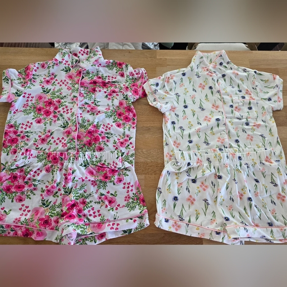 Set of 2 Tahari Matching Pajama Top & Shorts Set Girls Size 7/8 EUC Choose Style - Picture 9 of 16